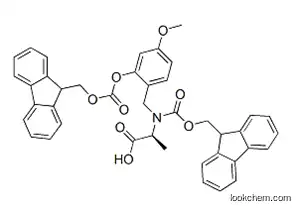 Molecular Structure of 148515-85-9 (FMOC-(FMOCHMB)ALA-OH)